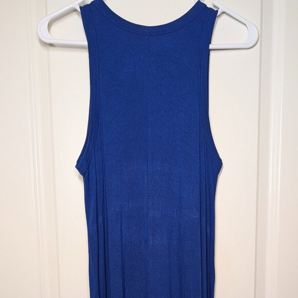Sleeveless Blue Tank Dress - Picture 1 of 4